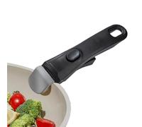 yanzisura Universal Removable Handle for Pots and Pans, Detachable Pot Handle with Heat Resistant Anti-Scalding Silicone Grip, Replacement Handles for Cookware, Space Saving Oven to Table Fridge Use