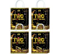 YanZonic Construction 2nd Birthday Gift Bags - Goodie & Party Favor Bag for Im Digging Being 2, 2nd Bday Decorations for Boys