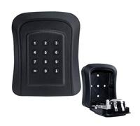 YAO A Key Safe, Waterproof Password Key Lock Box, Bluetooth Unlocking, Long Battery Life, Remote Temporary Password To Check Unlocking Records(Size:95 * 45 * 115mm,Color:Black (without hook))