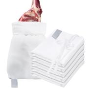 Yao Suo 5-in-1 Reusable Heavy-Duty Elk Hunting Meat Bag Set, Ultra-Durable, Breathable Meat Game Bags with Reflective Strip for Elk, Caribou, Deer, Moose, Antelope, Duck, 48 inches x 4, 28 inches x 1