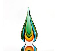 Yao Yuan Handmade Murano Glass Sculpture for Home Decor,9.44in Height (Sculpture Large)