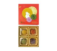 Yao Yue Assorted Mooncakes with Flowing Heart (Egg Custard/Passion Fruit/Blueberry/Purple Sweet Potato) 8 pcs 400 g