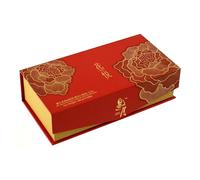 Yao Yue Double Yolk Lotus & Red Bean Paste Flavour Mooncake - 2 Pieces Gift Box (2x180g) | Traditional Baked Mooncakes with Premium Fillings - Mid-Autumn Festival Gift - 360g Total