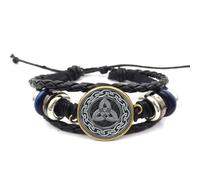 Yao0dianxku Celtic Love Knot Bracelet~ Lovers Trinity Knot Bracelet Eternal Love Celtic Bracelet Celtic Heart Bracelet Wedding Bridesmaid Jewelry, 2cm, Zinc, glass