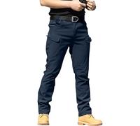 YAOBAOLE Combat Trousers Mens Stretch Tactical Workwear Navy 3XL