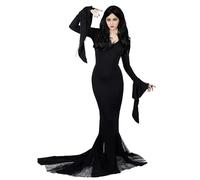 YAOBAOLE Women's Halloween Party Dress, Black, XXL, Long