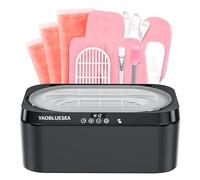 YAOBLUESEA 4L Paraffin Baths, 200W Paraffin Wax for Hand and Feet, Paraffin Kit with Automatic Lid, LED Touch Screen, 3 x 450g Paraffin, Thermal Gloves and Other Accessories