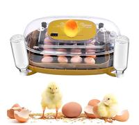 Yaobuld 24 Egg Incubator with Automatic Turner, Thermometer seat and Humidity Control - Perfect for Hatching Chicken, Includes Egg Candler and Nesting Pads for Chicken coop