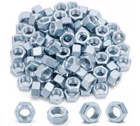 Yaocom 100 Pack 5/8"-11 Zinc Hex Nuts Electro Galvanized Finish Bright Silver UNC Coarse Thread Hex Nuts Bulk Compatible with Bolts and Threaded Rods of The Same Specification