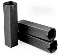 Yaocom 12 Pcs Curled Style Baseball Ground Anchors 1.8 x 8 Inch Suitable for Standard/Official Size Baseball Base (Black)