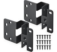 Yaocom 2 Pcs Five-Knuckle Hinge for 3/4" Door Thickness, 270 Degree Institutional Hinge, Black Powder Finish for Institutional Use in Hospitals, Schools, and Other Commercial Settings (Black)