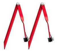 Yaocom 2 Pcs Small Aluminum Radius Marker Soap Stone Flange Wizard Level up to 11 Inches Radius for Pipes up to 22 Inches Diameter