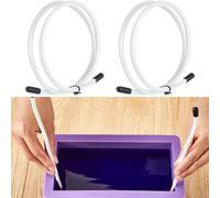 Yaocom 2 Pcs Soap Swirl Tools Bendable Soap Making Tool Supplies Cold Process Hanger Swirl Accessories for Adjustable Hanger Wire for Molds Up to 18"