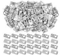 Yaocom 200 Pcs 2020 Series M3 T Nuts Half Roll in Spring Silver Thread Spring Carbon Steel European Standard T Nut for Aluminum Extrusion Profile