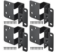 Yaocom 4 Pcs Five-Knuckle Hinge for 3/4" Door Thickness, 270 Degree Institutional Hinge, Black Powder Finish for Institutional Use in Hospitals, Schools, and Other Commercial Settings (Black)