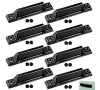 Yaocom 8 Pcs Window Sash Lift Deluxe Sash Lifter, 3-5/16", Window Handle Die-cast Zinc Construction for Compression Resistance, Screws Not Included (Black)
