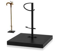 Yaocom Cane Stand Walking Stick Staff Rack Holder Display Stand Holder for Collectors and Shows, Standard Tipped Canes, Entryway Umbrellas, Crutches, 6'' x 6'', Black