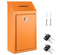 Yaocom Metal Money Box,Orange,10.24 x 5.71 x 2.95 Inch,No Lid