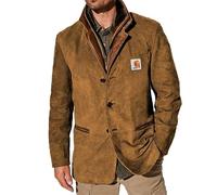 YAODAMAI Men's Heavy Duty Vintage Michigan Workwear Jacket Men and Women Vintage American Casual Jacket