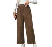 YAODAMAI Women's Autumn and Winter Retro Fashion Solid Color Casual Versatile Nine-Point Straight Pants