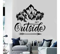 YAODANGM Go Out and Explore! Inspirational Phrases for Teenagers' Rooms, Home Decor, Living Room, Children's Room, Outdoor Camping Decals