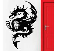 YAODANGM Mythical Dragon Wall Sticker Magic Wings Vinyl Wall Sticker Living Room Office Studio Children's Room Window Wall Art Decal