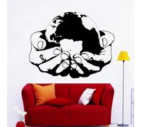 YAODANGM World Environment Health Wall Stickers Earth Nature Green Ecology Abstract Art Wall Stickers Office Living Room Home Decoration