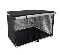 YAODFYL Outdoor Dog Crate Cover Made of Robust Polyester - All-Weather & Water-Repellent Cover for Wire Boxes 61-122 cm (24-48 Inches)