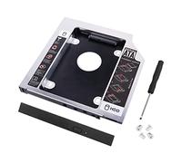 YAODHAOD 12.7MM SSD Caddy，3.5'' 2.5'' Universal Sata Optical Adapter,SATA 2nd SSD HDD Hard Drive Tray Enclosures Compatible with DELL HP Lenovo ThinkPad ACER ASUS Sony Laptop (12.7mm, aluminium)