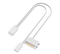 YAODHAOD ARGB Restart Buttons Controller Housing Manual RESET Controller Computer 5V ARGB 3-pole Light Control (white)