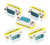 YAODHAOD DB9 9 Pin RS-232 Serial Connector DB9 Male to Male Cable Coupler Adapter 5 Packs(DB9 M/M)