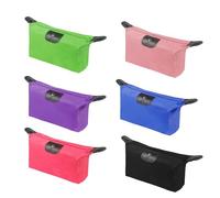 YAODHAOD Makeup Bag Bulk Toiletry Pouch Waterproof Cosmetic Storage Bags,with Zipper Travel Toiletry Organizer Packing Bag Accessory Organizer for Women and Men, 6 Colors, Solid Color