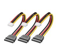 YAODHAOD SATA 15 Pin to XH2.54 4 Pin Adapter Cable 3PCS, SATA Socket to XH2.54 Socket Power Cable, 18cm 5V 12V Power Supply for Industrial PC Mainboard Mini-ITX Embedded System