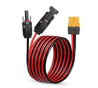 YAODHAOD Solar Connector to XT60 Adapter Cable,Solar Panel Power Cable to Solar Charge Connector for Portable Power Station & Solar Generator (XT60 to Solar Plug 12AWG 1.5M)