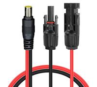 YAODHAOD Solar DC 8mm Cable 12AWG 1M With DC7909 Plug to Panel Connection for Jackery Explorer 240 500 1000 Bluetti EB70 EB3A Powerstation