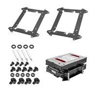 YAODHAOD SSD Mounting Frame Metal for 2.5 Inch / 3.5 Inch HDD/SSD Holder Stackable Space Saving Storage Expansion for PC Cases, NAS, Servers (2)