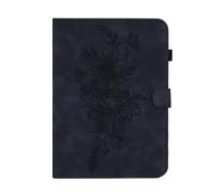 Yaoemei Case for iPad 10th Generation Case 10.9 inch Released in 2022, Slim Suede Leather Smart Cover with Card Slots & Pencil Holder, Auto Sleep/Wake Folio Cover for 10 Gen (Black)