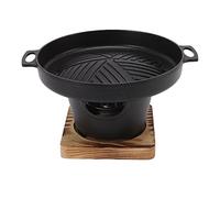 Yaogohua Mini BBQ Grill, Stick Proof Smokeless Portable Tabletop Barbecue Stove for Indoor Outdoor Barbecue Camping Picnic(18D)