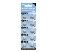 YAOGUI 10Pcs AG6 Button Batteries SR920SW SR69 SR921 LR920SW 280-31 V371 D371 605 S921E GP371 CX921 SG6 LR921 Suitable For Watch