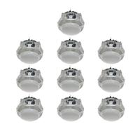 YAOGUI 10Pcs Arcades Push Button 24mm/30mm Game Start Resetting Switches Controller For Arcades Game Machine Easy To Use Video Console Start Cion Switches