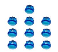 YAOGUI 10Pcs Arcades Push Button 24mm/30mm Game Start Resetting Switches Controller For Arcades Game Machine Easy To Use Video Console Start Cion Switches
