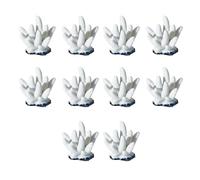 YAOGUI 10pcs Fish Tanks Aquascapes Simulation Corals Water Plant Ornaments Undersea For Fish Tanks Aquariuma Accessories Polyresin Accessories
