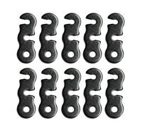 YAOGUI 10Pcs Outdoor Camping Tent Rope Buckles 3 Hole Rope Tensioner Guyline Cord Adjuster Tent Tensioner Buckle Fastener Hardware