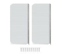 YAOGUI 2 Pcs Kitchen Sink Splash Guard Metal Splashback Rustproof Side Splash Guard Home Pool Sink Side Rustproof