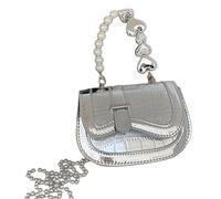 YAOGUI 2023 Crossbody Bag Fashion PU Shoulder Bag For Girl Women Pearl Handle Chain Versatile Cosmetics Cellphone Single Shoulder