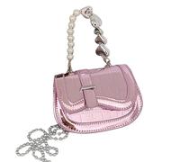 YAOGUI 2023 Crossbody Bag Fashion PU Shoulder Bag For Girl Women Pearl Handle Chain Versatile Cosmetics Cellphone Single Shoulder