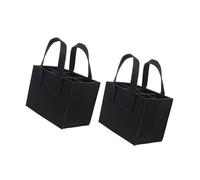 YAOGUI 2Pieces Reusable 6 Bottle Wine Bag Thick Felt Fabric with Internal Dividers for Secure Transporting Beer Champagne Felt Wine Bag for Event and Celebration