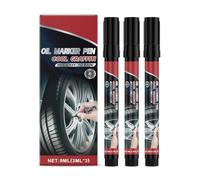 YAOGUI 3Pcs Paint Markers Permanent For Metal Wood Tires Home & Industrial Use Not Faded White Tire Chalk Paint Stick Crayon Marker Graffiti Art