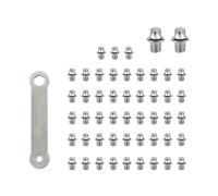 YAOGUI 50Pcs Road Bike Hexagona Pedal Pin Screws 4mm Studs Nails Foot Screw NonSlip Replacement Bolts Threading Bolts Nails