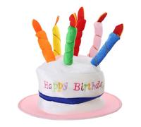YAOGUI Adult Birthday Hat With Cake Birthday Party Costume Cosplay Headwear Accessories For Christmas Halloween Party Birthday Cake Hat For Women